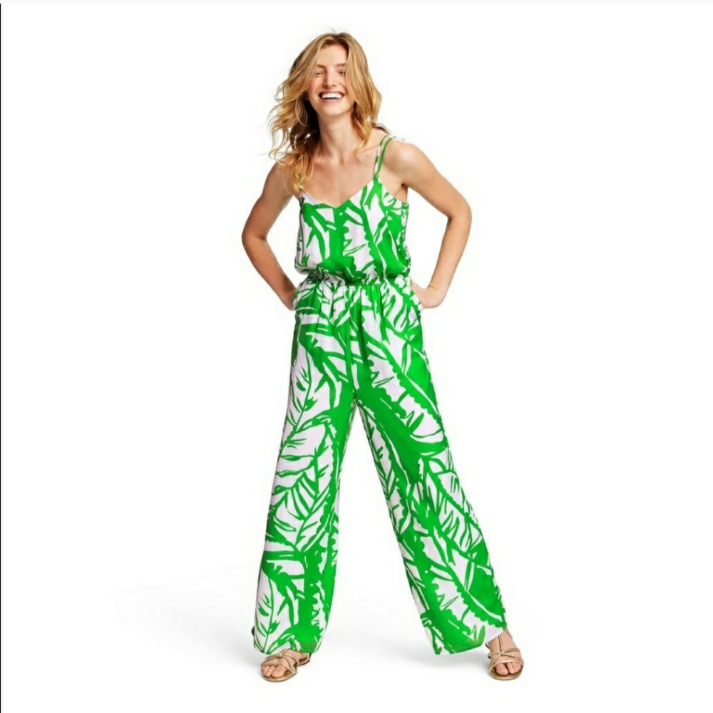 NWT Lilly Pulitzer x Target Leaf Print Jumpsuit - Picture 1 of 6